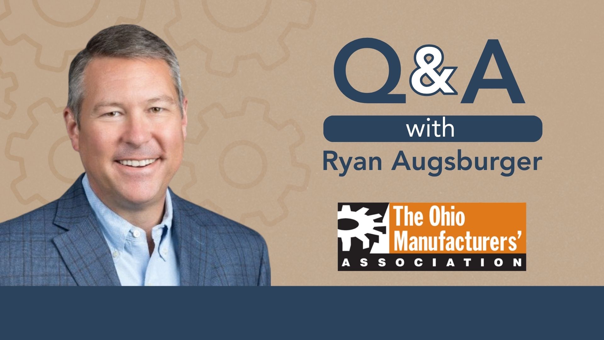 "Q&A with Ryan Augsburger" with his headshot
